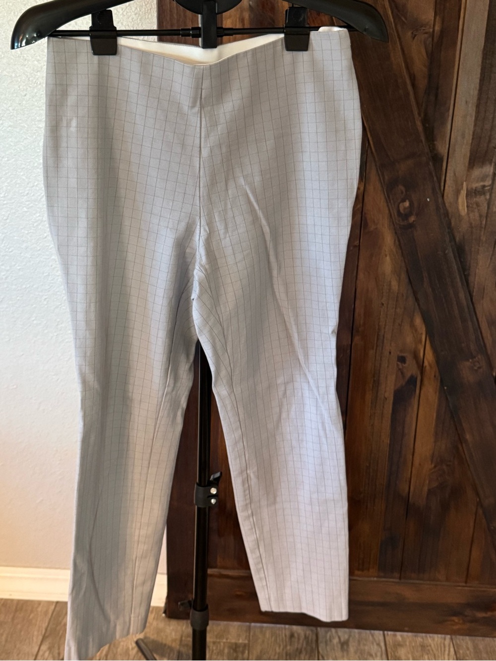 a new day Light Gray Windowpane Chinos